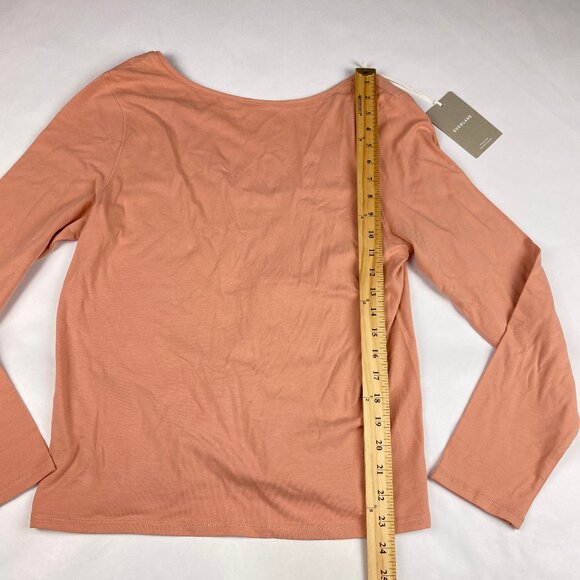 NWT Everlane Supima Scoop Back Long Sleeve Shirt Women's Size XL - Picture 11 of 14